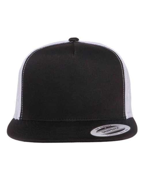 Yupoong 6006 Flat Bill Black