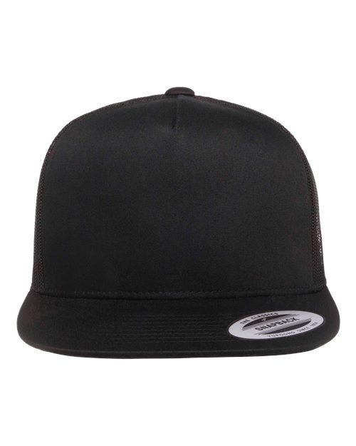 Yupoong 6006 Flat Bill Black
