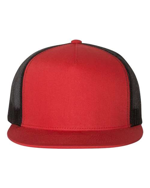Yupoong 6006 Flat Bill Red