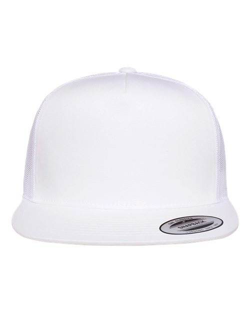 Yupoong 6006 Flat Bill White